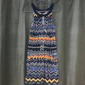 BCBG multi color dress- XS NWT